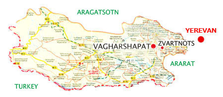 Map of Armavir Province