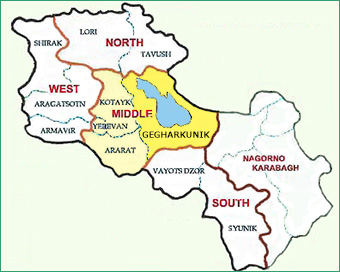 Map of Gegharkunik