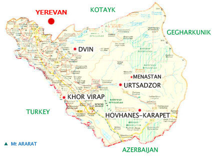 Map of Ararat Province