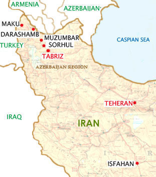 Map of Iran